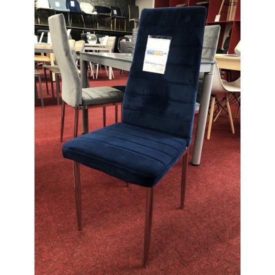 Стул H-261 Velvet Синий / Хром H261VCHGR 2