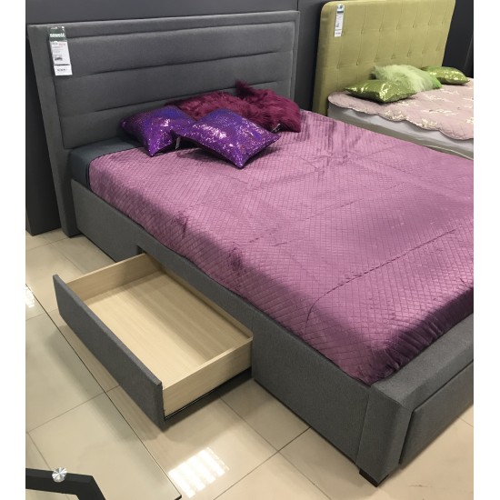 Двуспальная кровать Ines 160X200 Серый INES160SZ 2