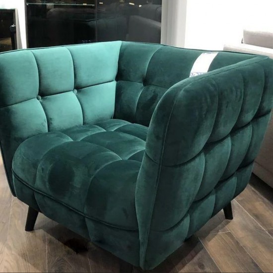 Кресло Castello Velvet 1 Зеленый CASTELLO1V78 3