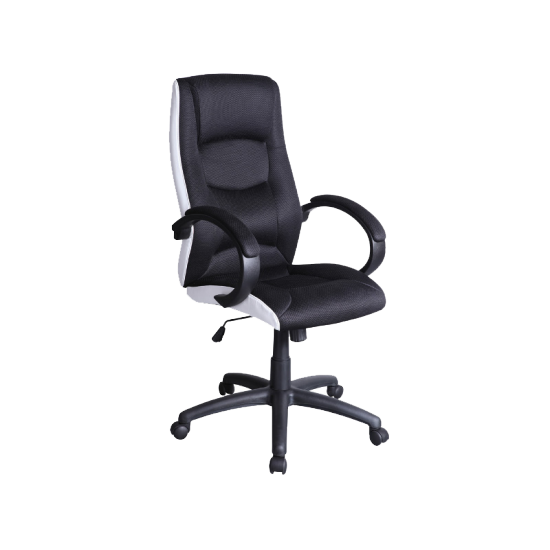 Компьютерное кресло поворотное Q-041 Черный / Белый OBRQ041 6
