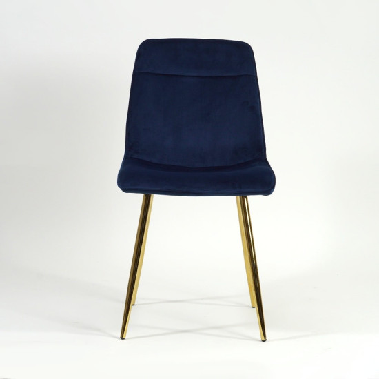 Стул Eros Velvet Синий / Золотой EROSVZLGR 7