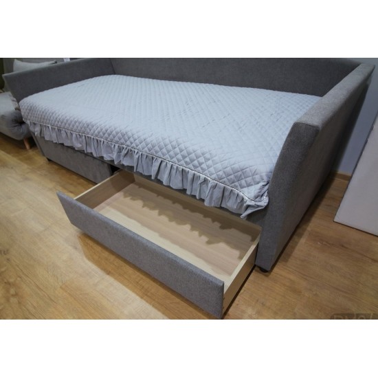 Односпальная кровать Lanta 90X200 Серый LANTA90SZ 4
