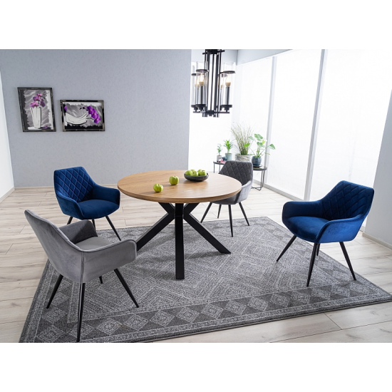 Кресло Linea Velvet Серый / Черный LINEAVCSZ 10