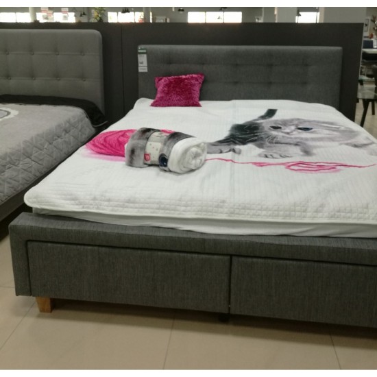 Двуспальная кровать Ascot 160X200 Серый ASCOT160SZ 5