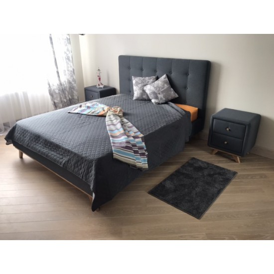 Двуспальная кровать Melissa 160X200 Серый MELISSA160SZ 2