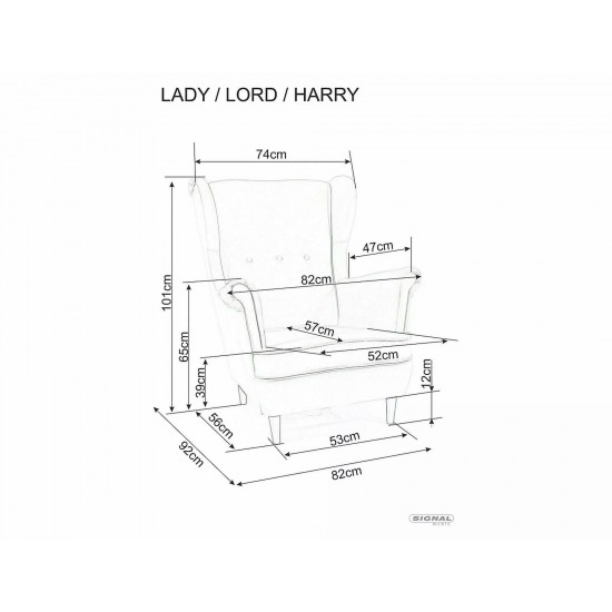 Кресло HARRY VELVET Кари BLUVEL 68 / венге HARRYV68W 5