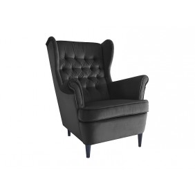 Кресло HARRY VELVET черный Черный / венге HARRYV19W