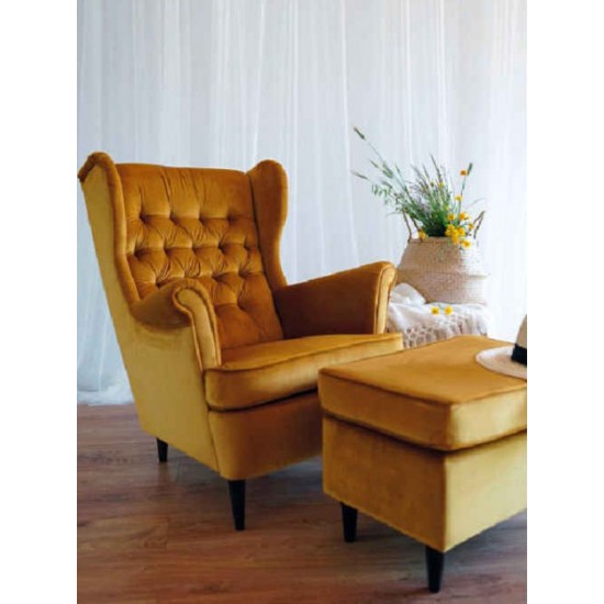Кресло HARRY VELVET Кари BLUVEL 68 / венге HARRYV68W 3