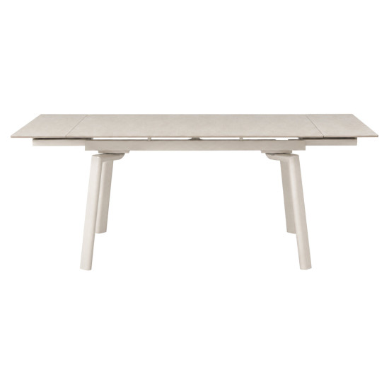 Стол обеденный раскладной BELFORD CERAMIC 140(200)*80 белый / кашемир 2
