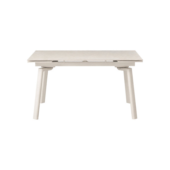 Стол обеденный раскладной BELFORD CERAMIC 140(200)*80 белый / кашемир 3