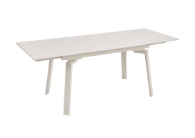 Стол обеденный раскладной BELFORD CERAMIC 140(200)*80 белый / кашемир