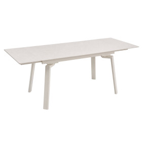 Стол обеденный раскладной BELFORD CERAMIC 140(200)*80 белый / кашемир