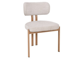 Кухонный стул TANO дуб металл/бежевая ткань