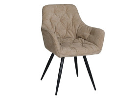 Стул кухонный ARDEN Черный каркас / Темный беж ткань оборот 180°