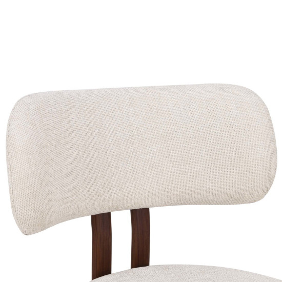 Кухонный стул TANO орех металл/бежевая ткань 5