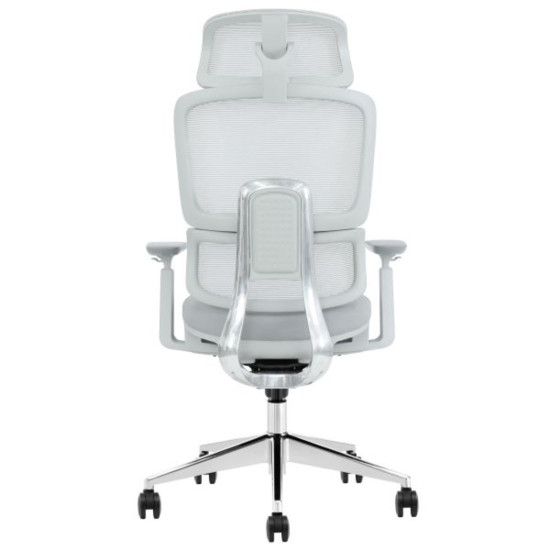 Кресло офисное WALTER серая ткань/алюминий 4