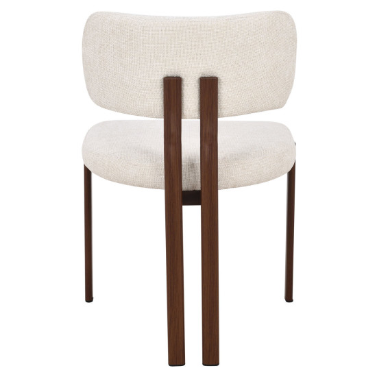 Кухонный стул TANO орех металл/бежевая ткань 3