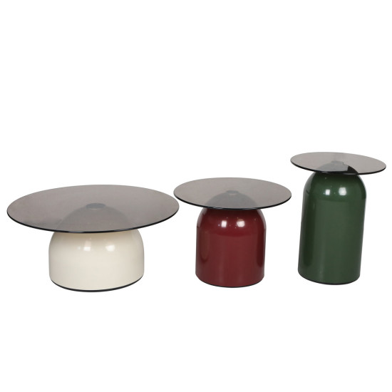 Журнальный столик KENTUCKY Серое стекло / Цветные (к-кт) 7