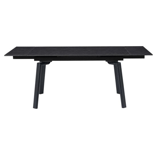 Стол обеденный раскладной BELFORD CERAMIC 140(200)*80 черный орех / черный 2