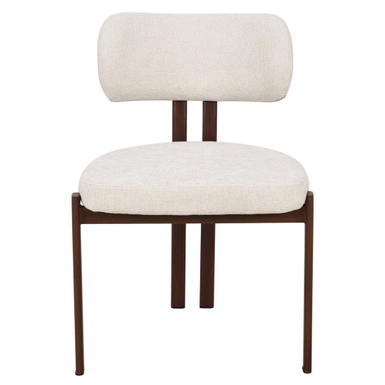 Кухонный стул TANO орех металл/бежевая ткань 2