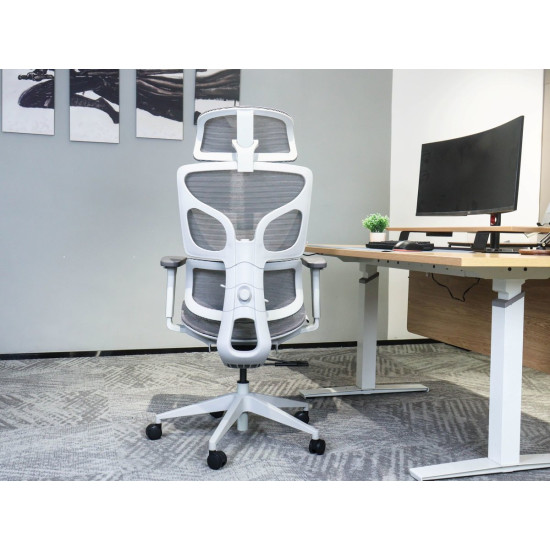 Кресло офисное MARKUS серая сетка / серый каркас 8