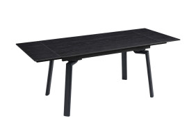 Стол обеденный раскладной BELFORD CERAMIC 140(200)*80 черный орех / черный