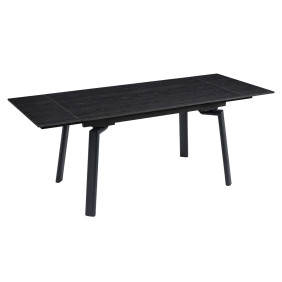 Стол обеденный раскладной BELFORD CERAMIC 140(200)*80 черный орех / черный