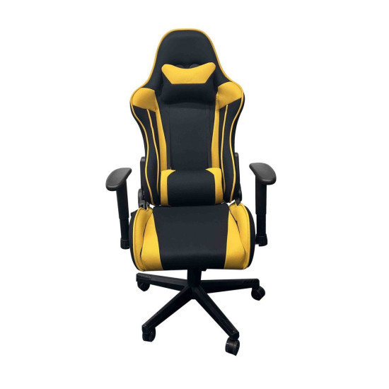 Крісло офісне геймерське поворотне KRATOS чорний/жовтий 1