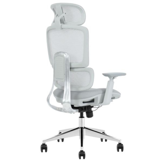 Кресло офисное WALTER серая ткань/алюминий 5