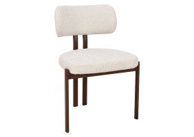 Кухонный стул TANO орех металл/бежевая ткань