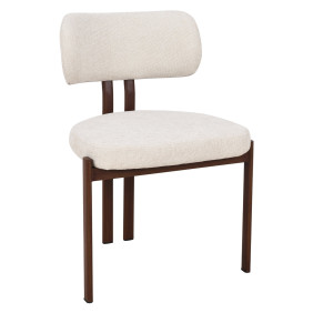 Кухонный стул TANO орех металл/бежевая ткань