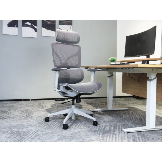 Кресло офисное MARKUS серая сетка / серый каркас 5