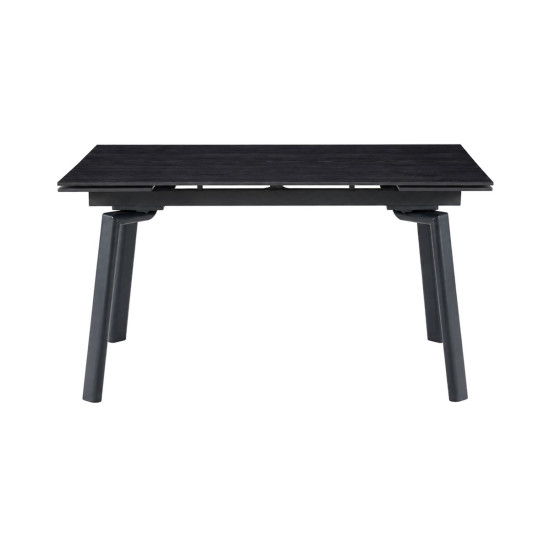 Стол обеденный раскладной BELFORD CERAMIC 140(200)*80 черный орех / черный 3