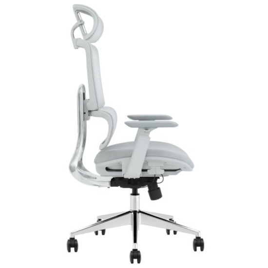 Кресло офисное WALTER серая ткань/алюминий 3