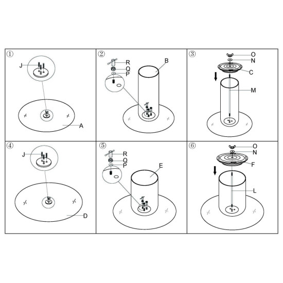 Журнальный столик KENTUCKY Серое стекло / Цветные (к-кт) 11