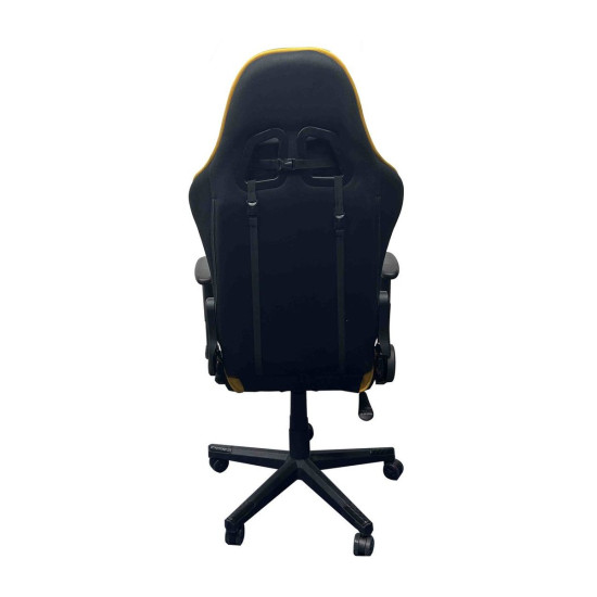 Крісло офісне геймерське поворотне KRATOS чорний/жовтий 3
