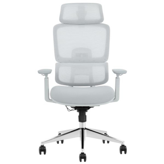 Кресло офисное WALTER серая ткань/алюминий 2