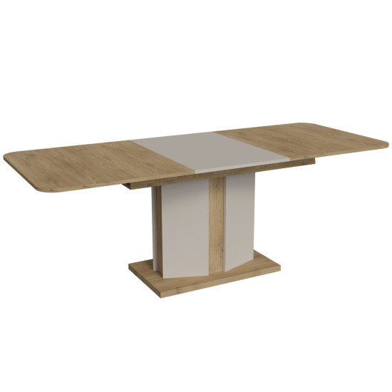 Обідній стіл розкладний CRYSTAL D/K MAX 160(190-220)х90 дуб кремона торро/кашемір 1