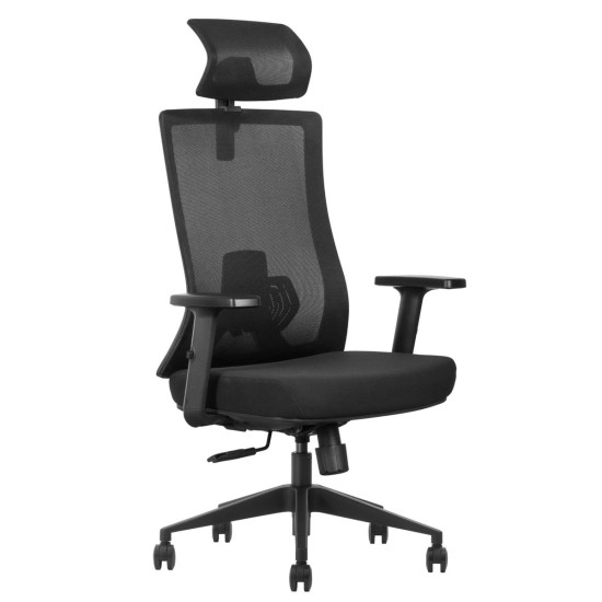 Кресло офисное LOREN черная ткань / черный каркас 1