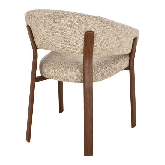 Кухонный стул VELTON орех металл/темно-бежевая ткань 4