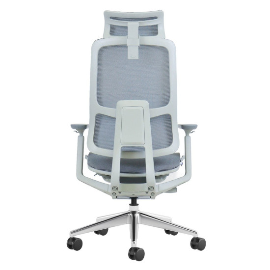 Кресло офисное MERYL серая сетка / алюминий 4