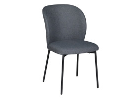 Стул кухонный CARO Черный каркас / Серая ткань