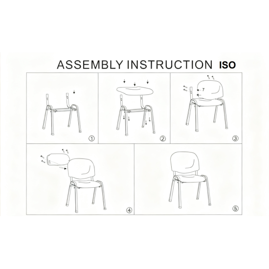 Стул офисный ISO черный 10