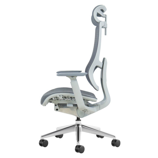 Кресло офисное MERYL серая сетка / алюминий 2