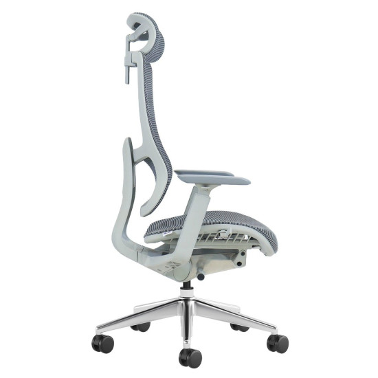 Кресло офисное MERYL серая сетка / алюминий 6