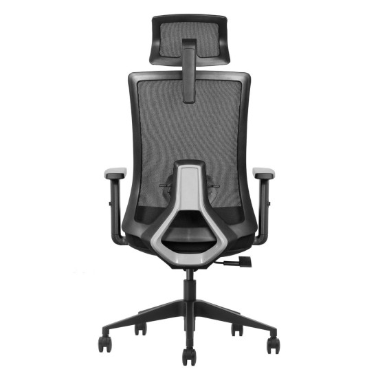 Кресло офисное LOREN черная ткань / черный каркас 5