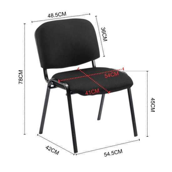 Стул офисный ISO черный 9