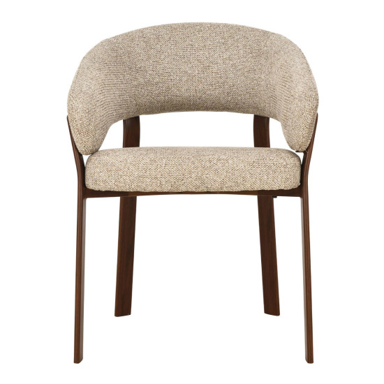 Кухонный стул VELTON орех металл/темно-бежевая ткань 2