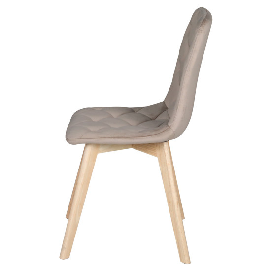 Стілець ANETTE каркас дерево / Темний беж 3