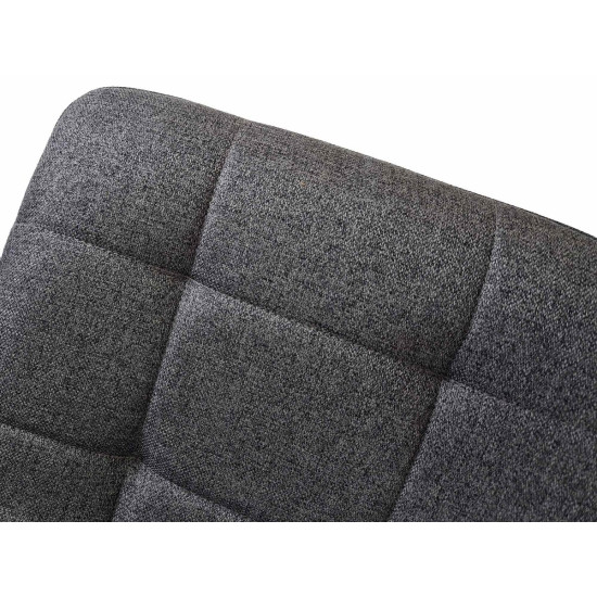 Стул кухонный MIA TEX с черным каркасом/серый 6